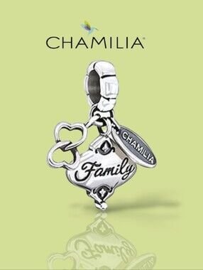CHAMILIA Sterling Silver Her Gift Of Family Dangle Charm